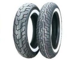 Dunlop D404 Wide White Wall Motorcycle Tires