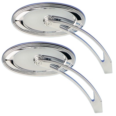 Arlen Ness Oval Stepped Mirrors 13-044