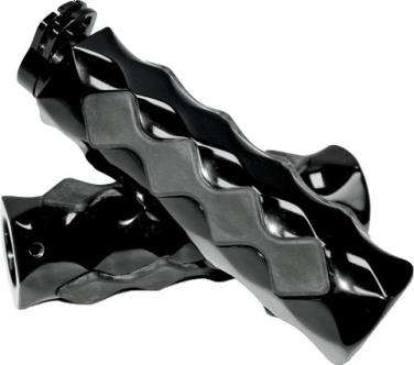 HEX COMFORT GRIPS w/ RUBBER INSERT BLACK BA-7431-00B
