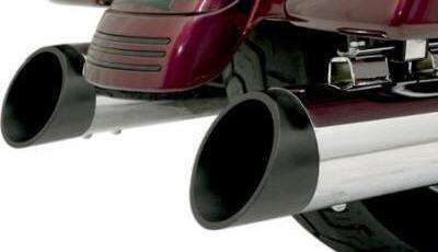 Bassani Road Rage Exhaust Tips Black Slash BE40SB