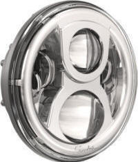 JW Speaker Evolution 2 Twin LED 7" Headlamp Chrome