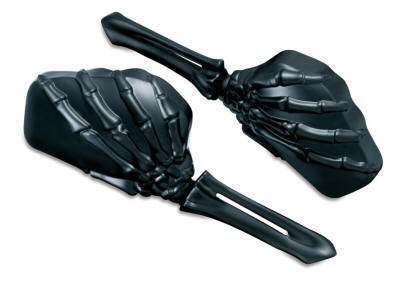 Kuryakyn Skeleton Black Hand Mirrors 1758