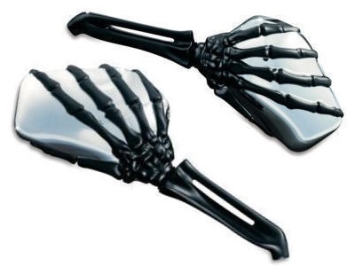 Kuryakyn Skeleton Bi-Colored Hand Mirrors 1764