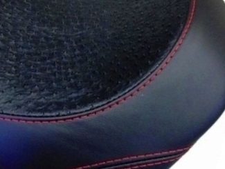 Custom Motorcycle Seat Stitching and Materials