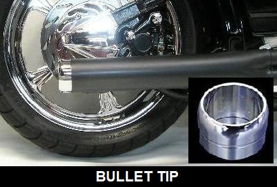 PCS Billet 3" Bullet Exhaust Tips