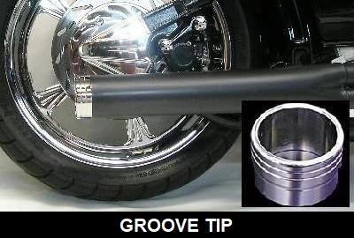PCS Billet 3" Groove Exhaust Tips