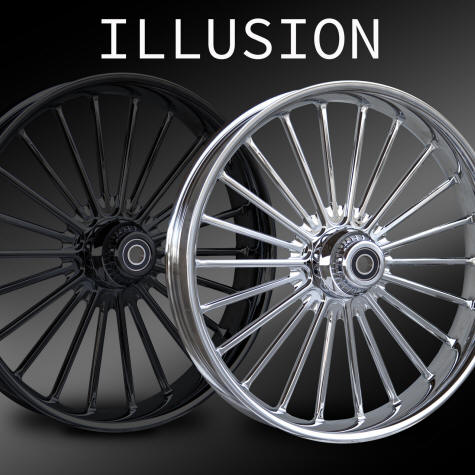 RC Components Billet Motorcycle Rim Illusion