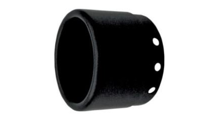 3 1/2" Black Rolled Tip 108-8048